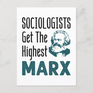 Sociologen krijgen de hoogste marxsociologie briefkaart