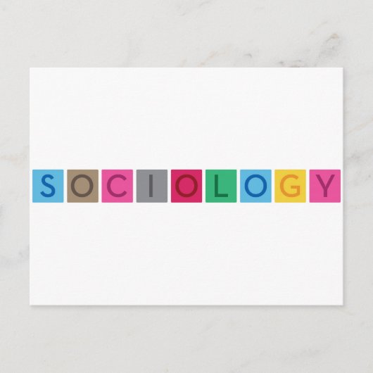 Sociologie Briefkaart (Voorkant)