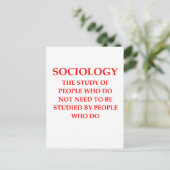 sociologie briefkaart (Staand voorkant)