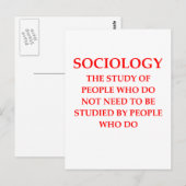 sociologie briefkaart (Voorkant / Achterkant)