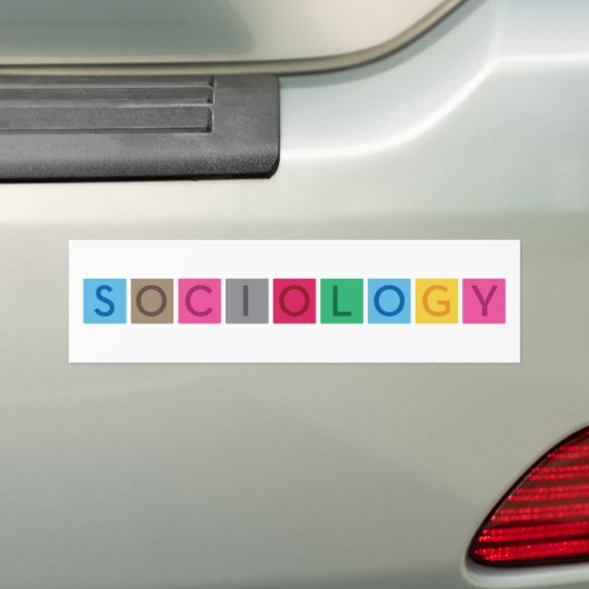 Sociologie Bumpersticker (Op auto)