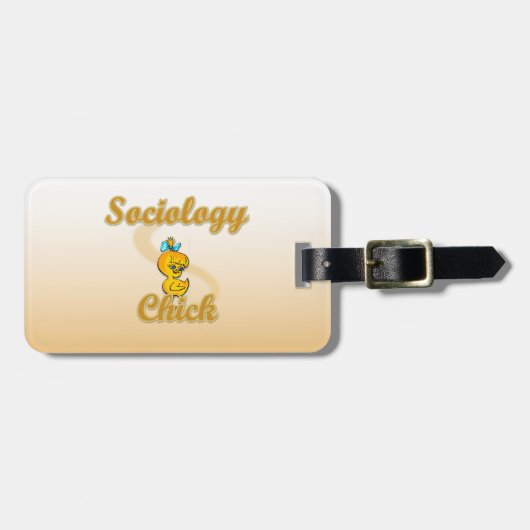 Sociologie Chick Bagagelabel (Voorkant horizontaal)