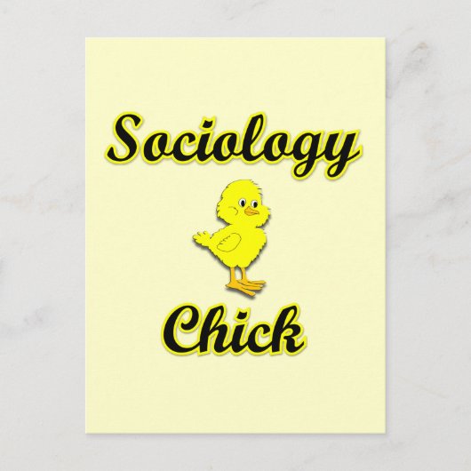 Sociologie Chick Briefkaart (Voorkant)