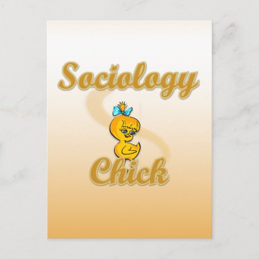 Sociologie Chick Briefkaart (Voorkant)