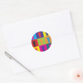 Sociologie Pop Art Ronde Sticker (Envelop)