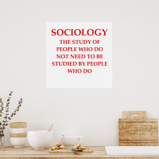 sociologie poster (Keuken)