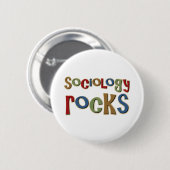 Sociologie Rocks Ronde Button 5,7 Cm (Voorkant /achterkant)