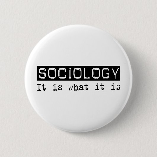 Sociologie Ronde Button 5,7 Cm (Voorkant)