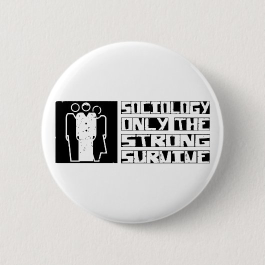 Sociologie Survive Ronde Button 5,7 Cm (Voorkant)