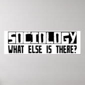 Sociologie wat er nog meer is? poster (Voorkant)