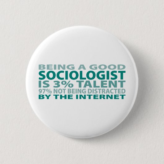 Socioloog 3% Talent Ronde Button 5,7 Cm (Voorkant)