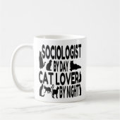 Socioloog houdt van katten koffiemok (Links)