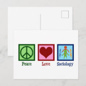 Socioloog professor socioloog briefkaart (Voorkant / Achterkant)