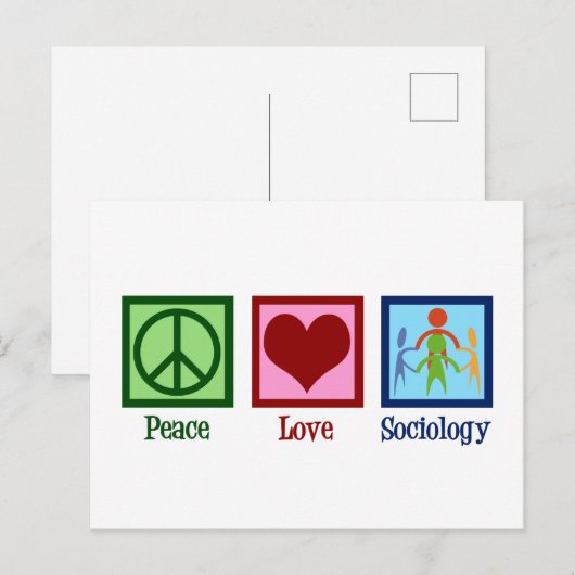 Socioloog professor socioloog briefkaart (Voorkant / Achterkant)