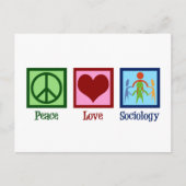 Socioloog professor socioloog briefkaart (Voorkant)
