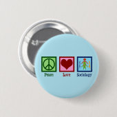 Socioloog professor socioloog ronde button 5,7 cm (Voorkant /achterkant)