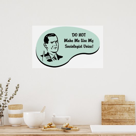 Socioloog Voice Poster (Keuken)