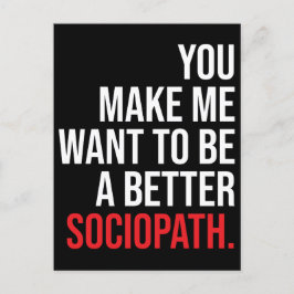 Sociopath, Humor Briefkaart