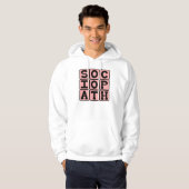 Sociopath, onbehouwen persoon hoodie (Voorkant volledig)