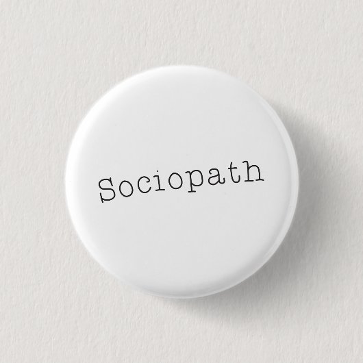 Sociopath Ronde Button 3,2 Cm (Voorkant)