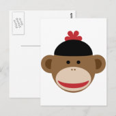 sock aap briefkaart (Voorkant / Achterkant)