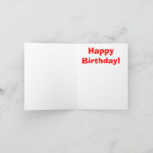 Sock Aap Gelukkige Verjaardag met Rode Ballon Kaart (Binnen)