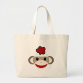 sock aap grote tote bag (Voorkant)