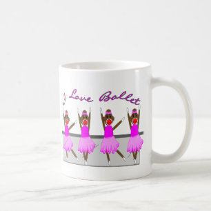 sock aap 'I LOVE BALLET' Koffiemok