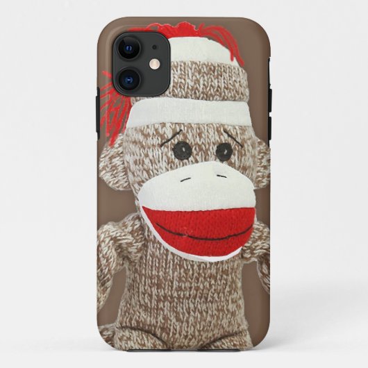 sock aap iphone 5 hoesje (Achterkant)