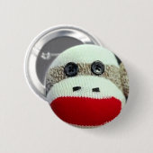 Sock-aap Ronde Button 5,7 Cm (Voorkant /achterkant)