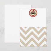 Sock-aap-uitnodiging Kaart (Voorkant / Achterkant)