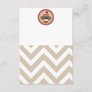 Sock-aap-uitnodiging Kaart