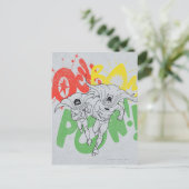 SOCK BAM POW Batman en Robin Briefkaart (Staand voorkant)