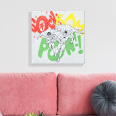 SOCK BAM POW Batman en Robin Canvas Afdruk (Insitu (Woonkamer))