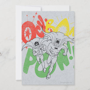 SOCK BAM POW Batman en Robin Kaart