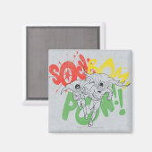 SOCK BAM POW Batman en Robin Magneet (Voorkant / Achterkant)