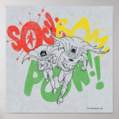 SOCK BAM POW Batman en Robin Poster (Voorkant)