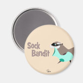 Sock Bandit Funny Ferret Magnet (Voorkant / Achterkant)