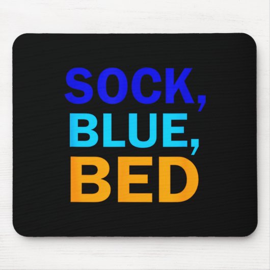 Sock Blue Bed _ Awesome Sock Blue Bed  Muismat (Voorkant)