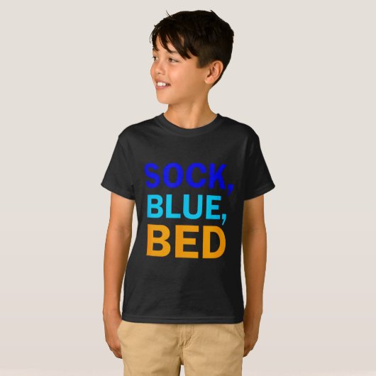 Sock Blue Bed _ Awesome Sock Blue Bed  T-shirt (Voorkant volledig)