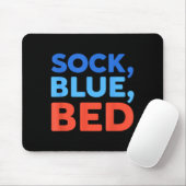 Sock Blue Bed Funny Meme  Muismat (Met muis)