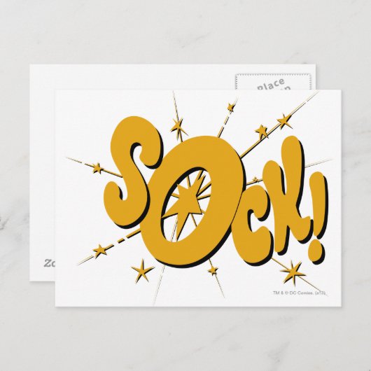 SOCK! BRIEFKAART (Voorkant / Achterkant)