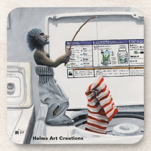 Sock Criminal Vist Fantasy Art Plastic Onderzetter (Voorkant)