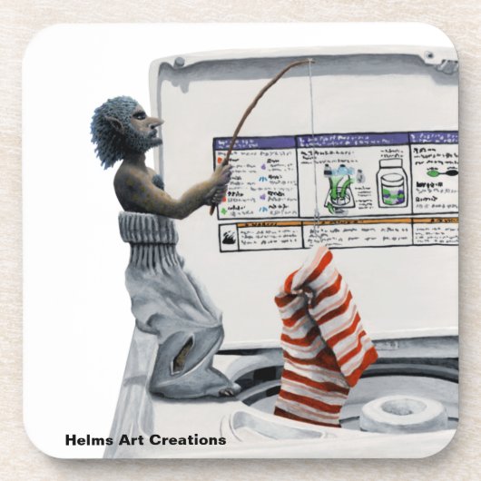 Sock Crimineel Gevist Dief Art Plastic Onderzetter (Voorkant)