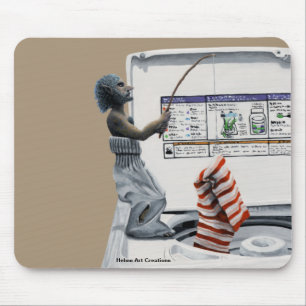 Sock Crimineel Gevist Dief Fantasy Art Muismat
