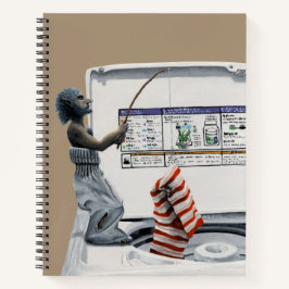 Sock Crimineel Gevist Dief Fantasy Art Notitieboek