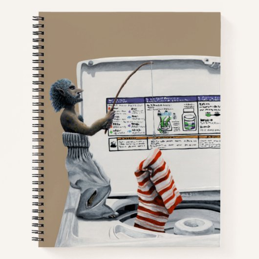 Sock Crimineel Gevist Dief Fantasy Art Notitieboek (Voorkant)