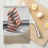 Sock Crimineel Gevist Dief Fantasy Keuken Handdoek (Quarter Fold)