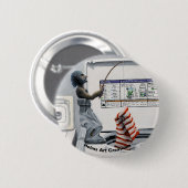 Sock Crimineel Gevist Misdaad Fantasy Button (Voorkant /achterkant)