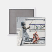 Sock Crimineel Gevist Misdaad Fantasy Button Magne Magneet (Voorkant / Achterkant)